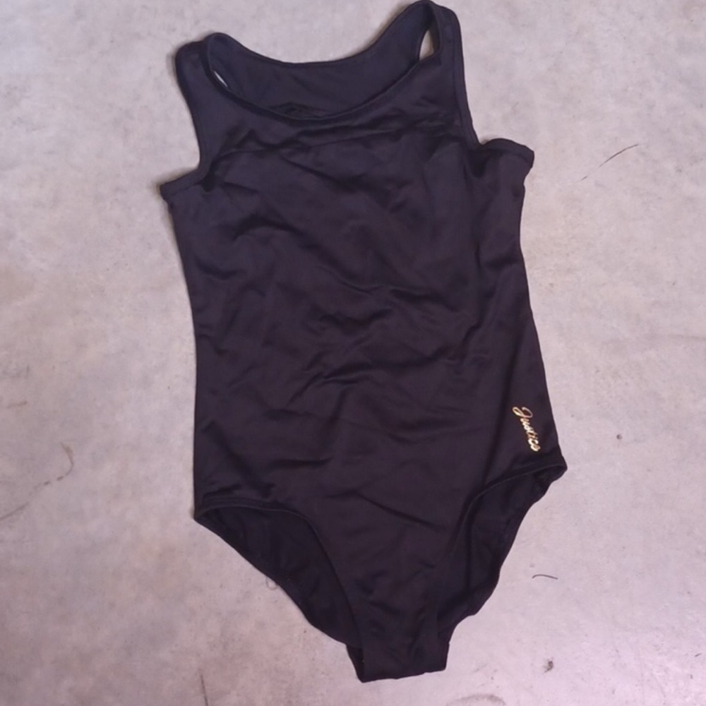 (2/$8) Girls Justice Black Leotard